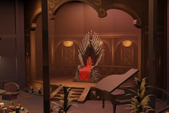create stunning low poly game environment 3d scenes in blender or unity