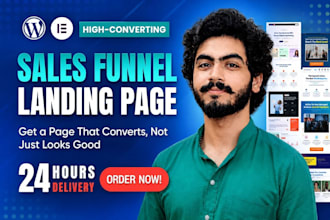 design cro focused high converting landing page for google ads meta ads
