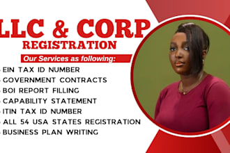 handle US llc registration in wyoming delaware texas florida, ein, boi report