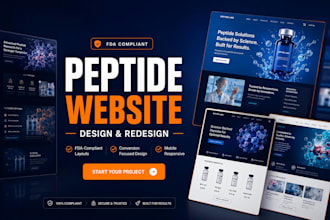 build a supplement shopify store peptide website  ecommerce supplement store