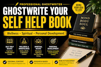 ghostwrite a self help, wellness, or spiritual book