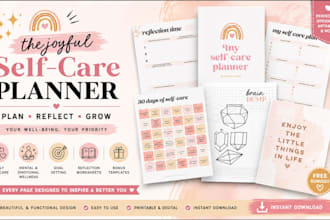 etsy digital planner, digital planner, KDP journal, journal design, pdf planner