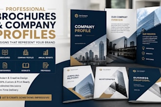 design brochure, company profile, annual report, whitepaper, booklet, proposal