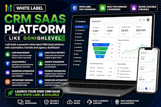 build a white label CRM saas platform like gohighlevel