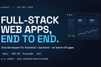 build a full stack web app with asp net core and react