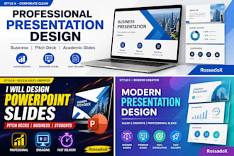 design professional powerpoint presentations and canva slides