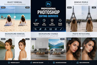remove objects, people, edit photo background in photoshop