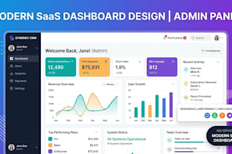 build a modern saas dashboard or admin panel