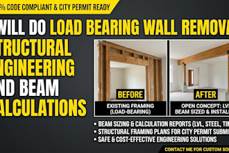do load bearing wall removal structural engineering and beam calculations