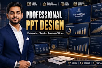 design a professional presentation for academic research