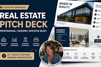 commercial property investment pitch deck real estate presentation listing slide