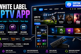 build a custom white label iptv player with your logo and branding