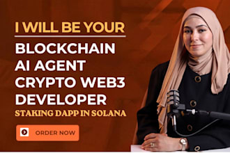 build ai agent, web3 game, blockchain dapp, staking and smart contract
