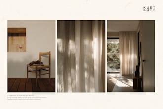 custom mood board, materials palette and furniture selection
