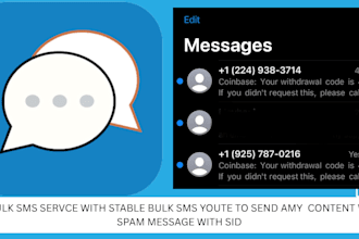 send bulk sms blast text message of any content spam message to all country sms