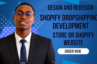 setup shopify dropshipping store