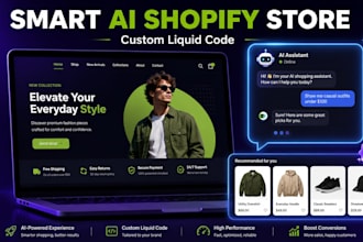 build a smart ai shopify store with custom liquid