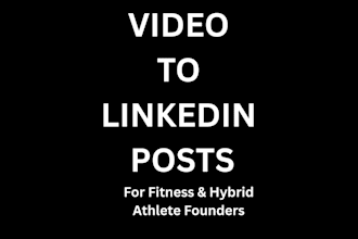 repurpose your fitness or hybrid athlete videos into linkedin posts