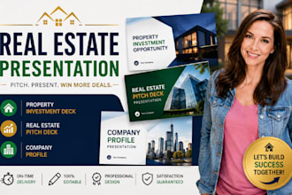 real estate presentation, property investment deck, real estate pitch deck pro