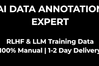 provide expert rlhf and ai data annotation for llm training
