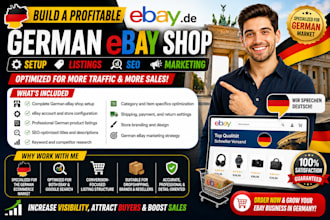do german ebay shop setup, ebay listing, german ebay SEO, german ebay marketing