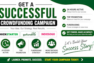 create and manage your crowdfunding and fundraising campaign