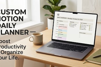 design a notion daily planner template for productivity and life organization