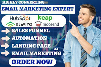 do hubspot newsletter template landing page keap email marketing crm automation