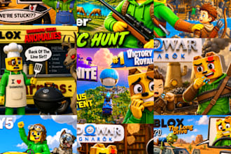 create custom animated gaming thumbnails