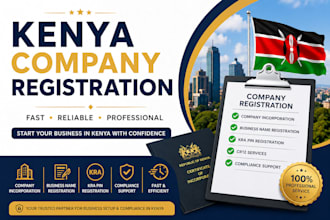 register your company in kenya, ecitizen business registration and kra setup