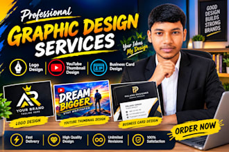 design youtube thumbnails design,logo design, business card,