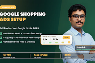 set up google shopping ads and merchant center for you
