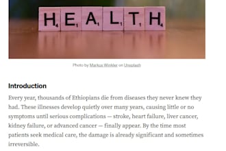 write expert public health and medical articles