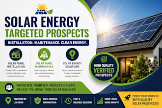 generate solar panel installation solar panel maintenance solar energy leads