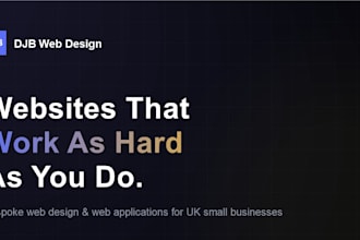build a bespoke, fast, responsive website or landing page