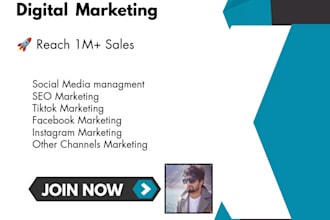 manage and growth your business digital marketing sales, branding, engagement