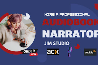 be your audiobook narrator for acx standard