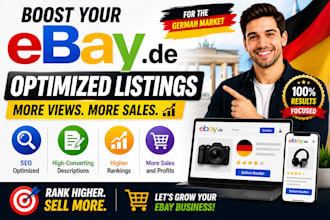 rank your german ebay listing with SEO, keywords and high converting copywriting