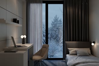 create realistic bedroom interior renderings
