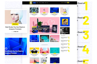 build pop music magazine website design