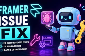 fix framer website issues, responsiveness and customization