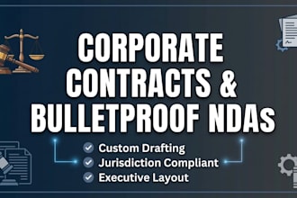 draft corporate contracts, ndas and real estate agreements