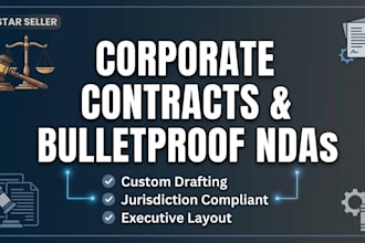 draft corporate contracts, ndas and real estate agreements