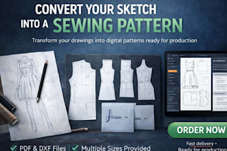 create custom sewing patterns for your clothing design