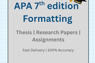 format your word document in apa style with proofreading