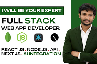 be react js developer next js developer front end and full stack web developer