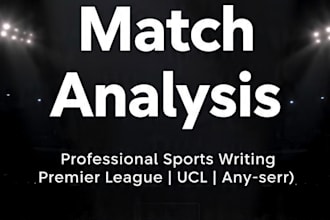 write engaging football match analysis and articles