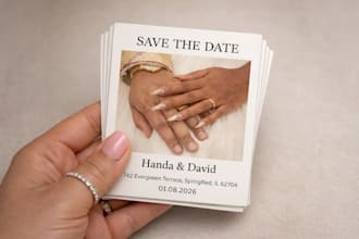 design minimalist and luxury save the date wedding card