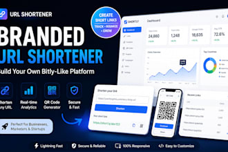 develop a branded URL shortener platform like bitly
