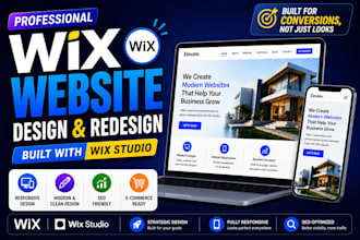 design or redesign a responsive wix website